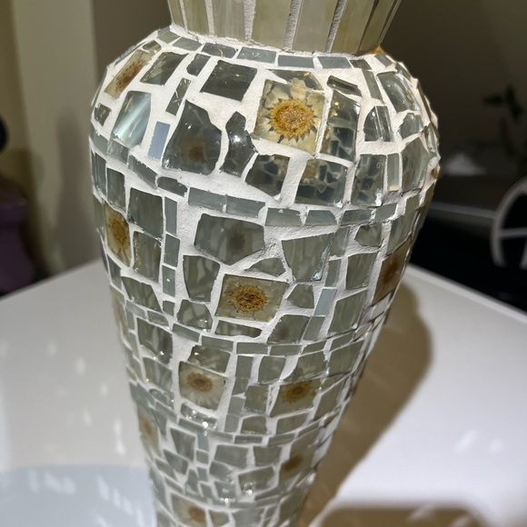Nice vintage flower mosaic vase - Picture 3 of 9